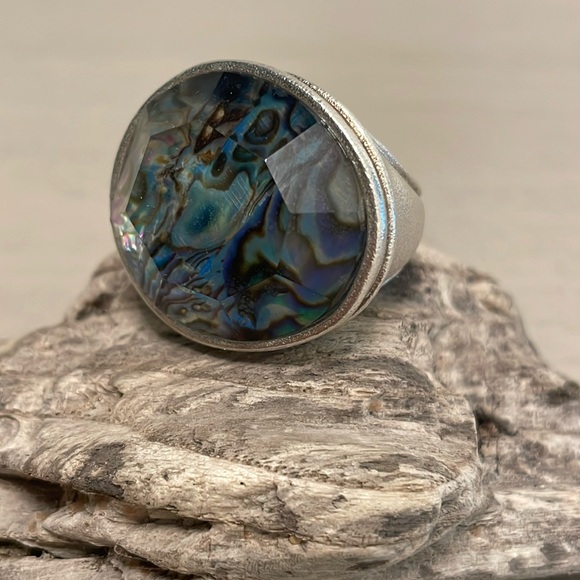 Silpada Jewelry - Silpada Abalone Rock Ring R2760